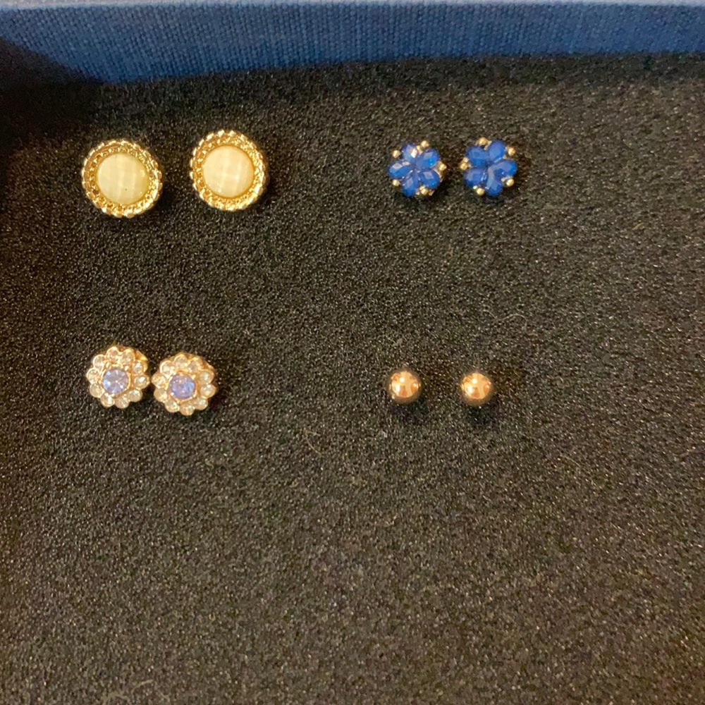 *3 for $10* Blue & gold Lauren Conrad earrings